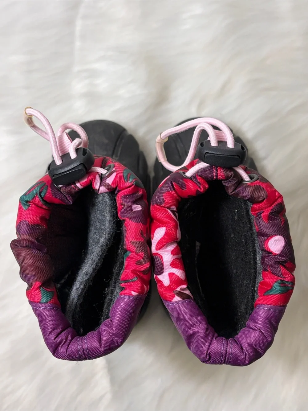 Sorel Pink Purple Floral Snow Boots